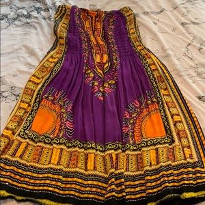 Strapless Printed dress